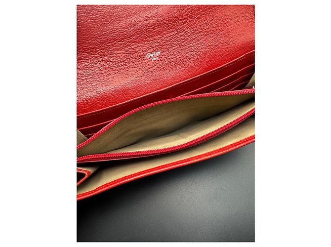 Cartera Cartier de cuero rojo Roja - vista 7