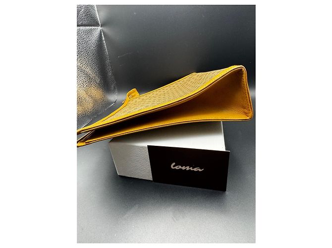 Pochette Gucci Monogram Beige e Pelle Dorata Marrone - vista 5