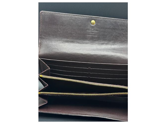 Cartera Louis Vuitton Monogram Vernis Burgundy Burdeos - vista 10