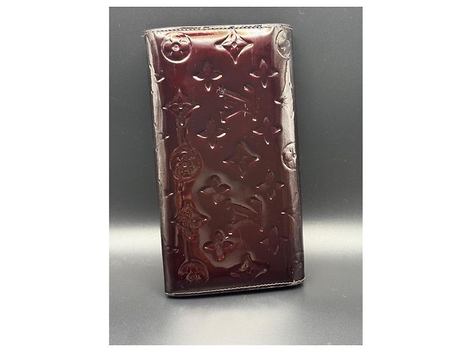 Cartera Louis Vuitton Monogram Vernis Burgundy Burdeos - vista 3