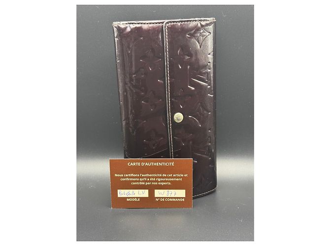 Cartera Louis Vuitton Monogram Vernis Burgundy Burdeos - vista 5
