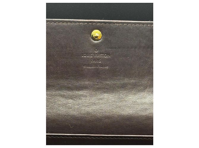 Cartera Louis Vuitton Monogram Vernis Burgundy Burdeos - vista 8