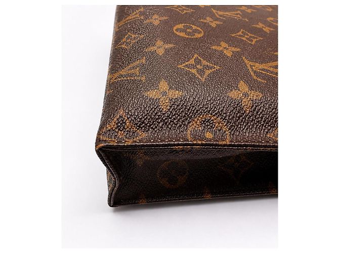 Louis Vuitton Pochette Toiletry Bag Monogram Canvas Marrone - vista 9
