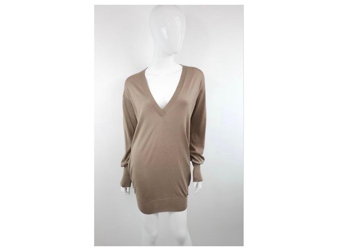 Jersey de cachemira y seda beige de Gucci - vista 5