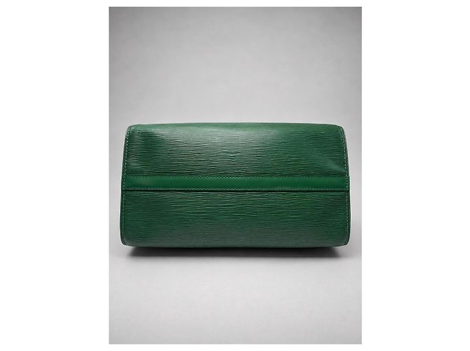 Louis Vuitton Borsa Speedy 30 in pelle Epi verde - vista 11