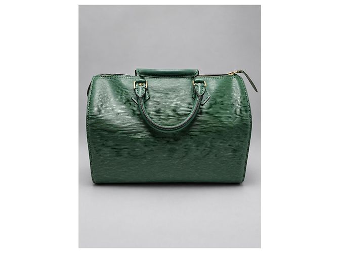 Louis Vuitton Borsa Speedy 30 in pelle Epi verde - vista 2