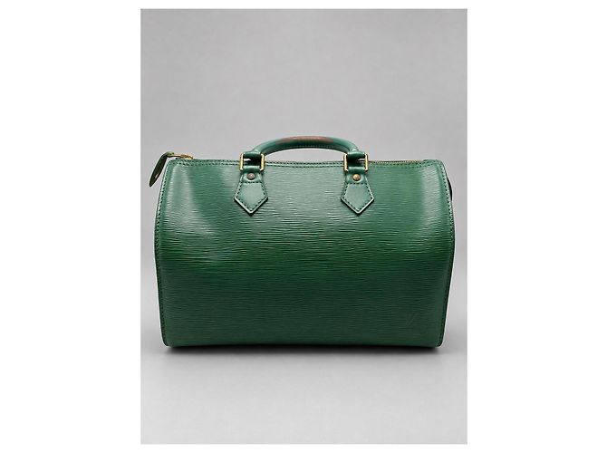 Louis Vuitton Borsa Speedy 30 in pelle Epi verde - vista 4