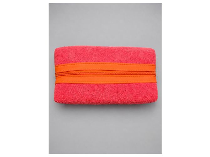 Necessaire Chanel in spugna corallo - vista 4