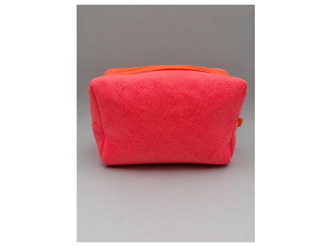 Necessaire Chanel in spugna corallo - vista 7