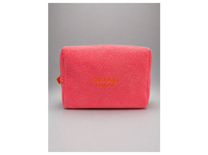 Necessaire Chanel in spugna corallo - vista 8