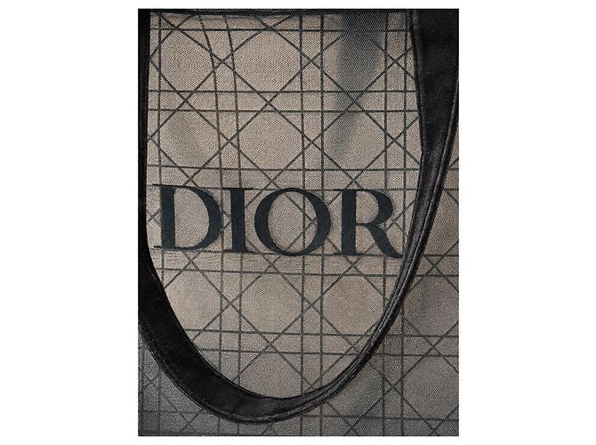 Dior Cannage Borsa Tote in Velluto Nero - vista 6