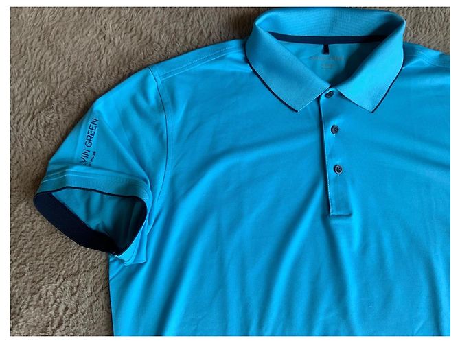 Autre Marque Polo Galvin Green da Uomo Blu - vista 2