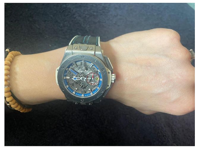 Reloj Automático Hublot Big Bang Ferrari Special Edition Titanium Blanco Azul Verde Naranja Gris - vista 10
