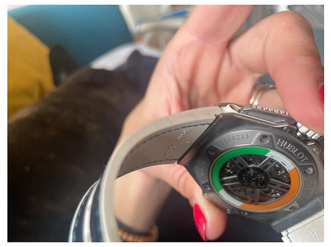 Reloj Automático Hublot Big Bang Ferrari Special Edition Titanium Blanco Azul Verde Naranja Gris - vista 11