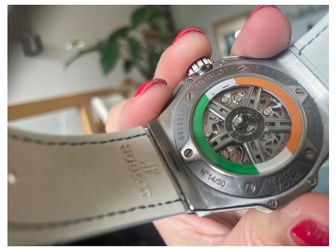 Reloj Automático Hublot Big Bang Ferrari Special Edition Titanium Blanco Azul Verde Naranja Gris - vista 7