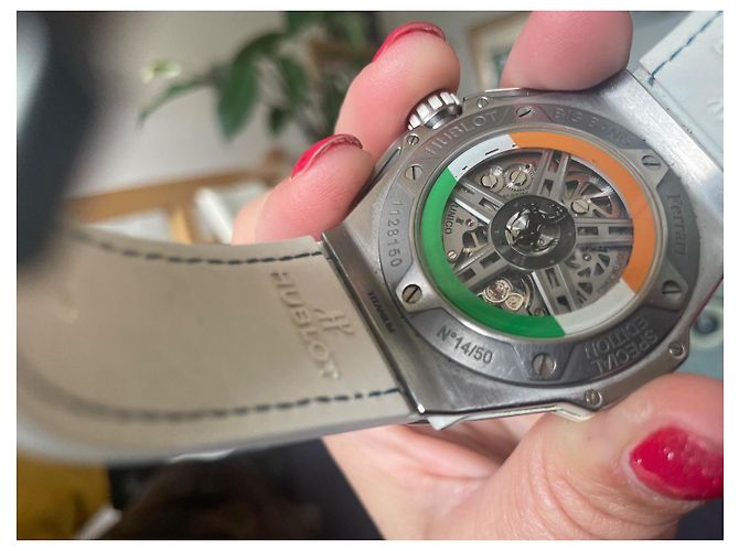 Reloj Automático Hublot Big Bang Ferrari Special Edition Titanium Blanco Azul Verde Naranja Gris - vista 8