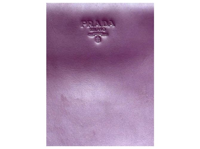 Prada 1995 Edition Borsa Tote Vitello Mirtillo Blueberry Porpora - vista 4