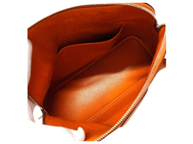 Hermès Bolsa Hermes Bolide 31 em couro Chevre Orange Laranja - vista 4