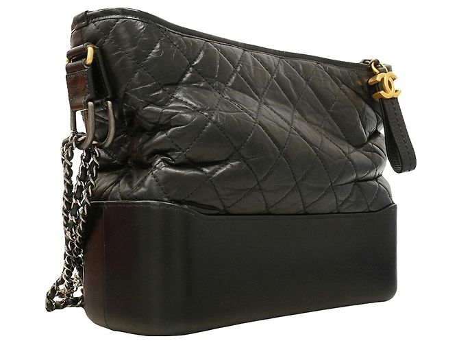 Bolsa de Ombro Chanel Gabrielle Preto - vista 2