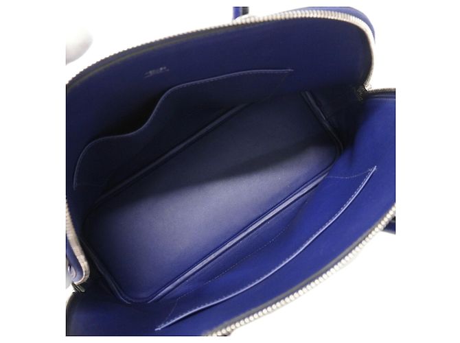 Hermès Borsa Hermes Bolide 31 1923 Tressage Veau Epsom Blu - vista 4