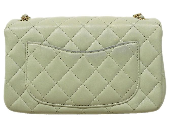 Timeless Borsa a spalla Mini Matelassé con catena Chanel Verde - vista 10