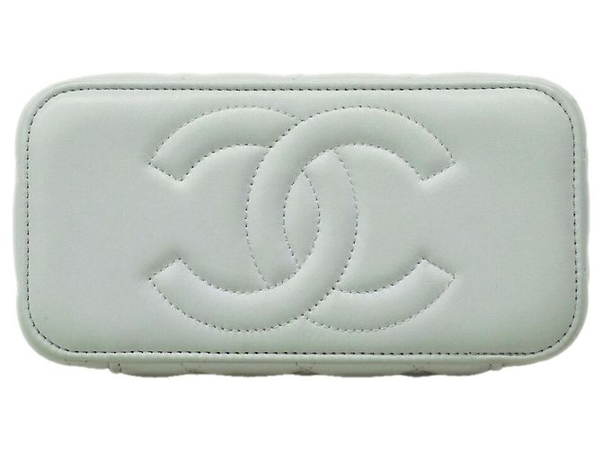 Borsa a tracolla con catena Chanel Matelassé Blu chiaro - vista 3
