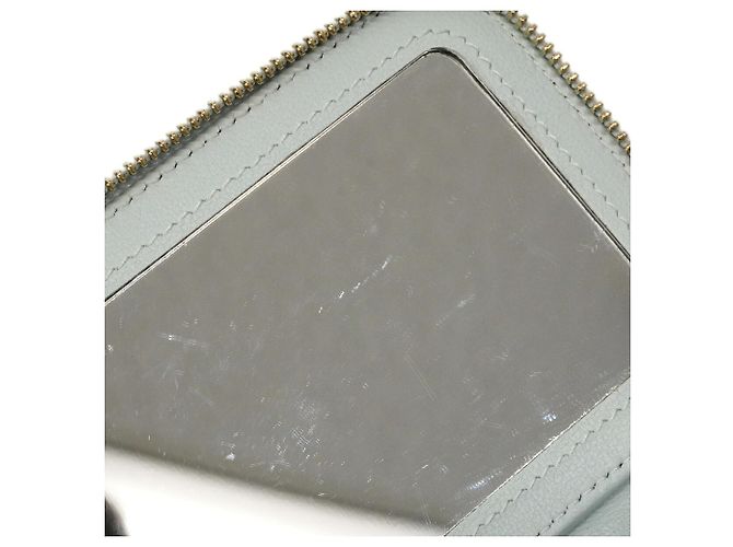 Borsa a tracolla con catena Chanel Matelassé Blu chiaro - vista 8