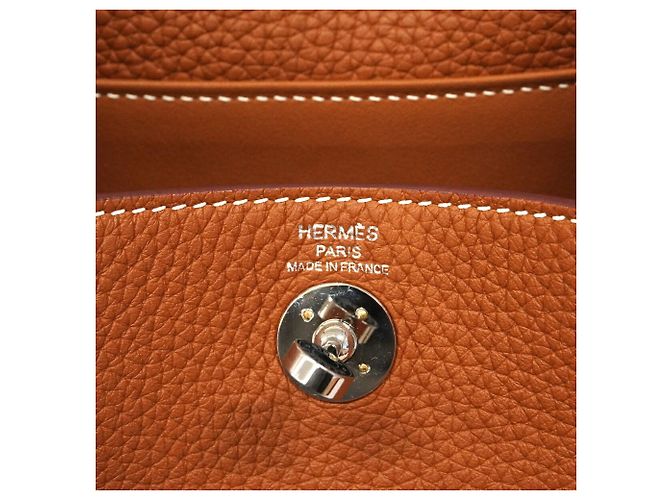 Hermès Borsa a mano Hermes Lindy Mini in Gold D'oro - vista 5