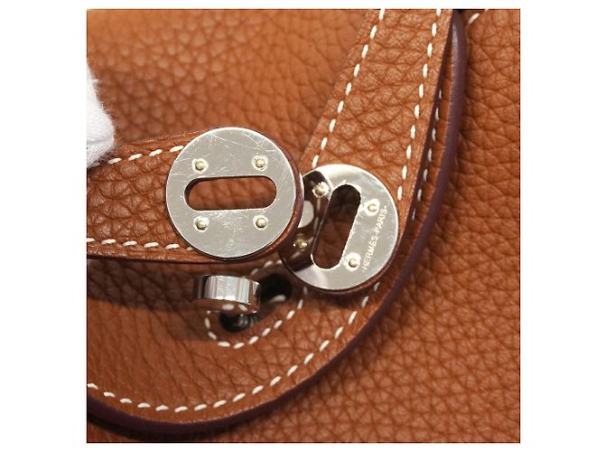 Hermès Borsa a mano Hermes Lindy Mini in Gold D'oro - vista 7