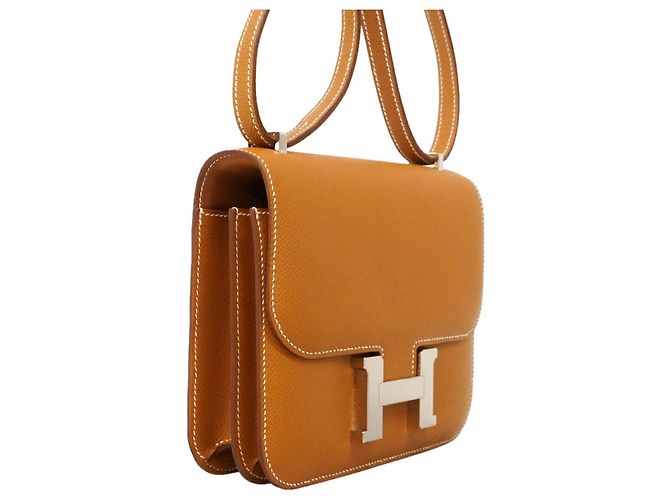 Hermès Borsa a tracolla Hermes Constance Mini D'oro - vista 2