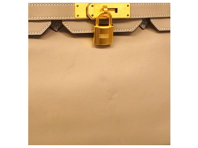 Hermès Bolso Hermes Birkin 30 Swift Trench Gris pardo - vista 11
