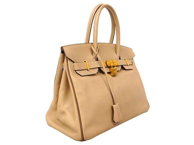 Hermès Bolso Hermes Birkin 30 Swift Trench Gris pardo - vista 2