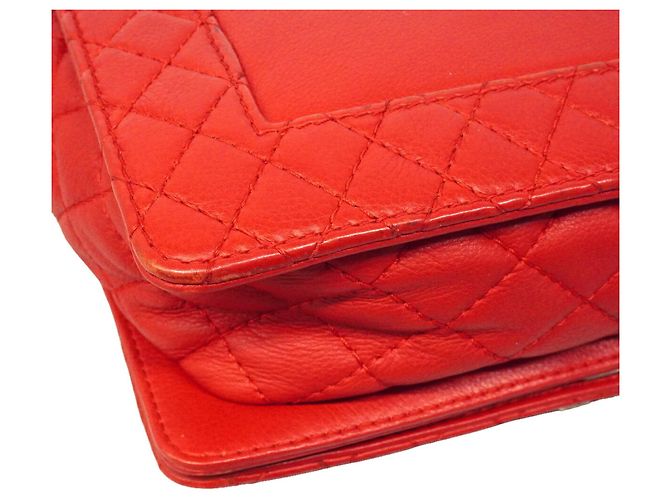 Borsa a Tracolla Chanel Boy Chain Rosso - vista 10