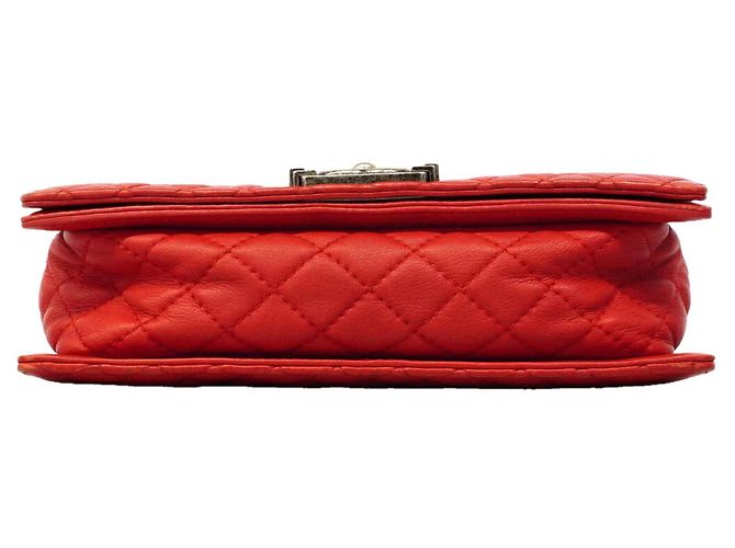 Borsa a Tracolla Chanel Boy Chain Rosso - vista 3