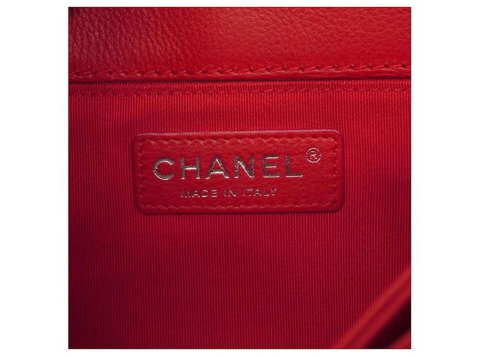 Borsa a Tracolla Chanel Boy Chain Rosso - vista 5