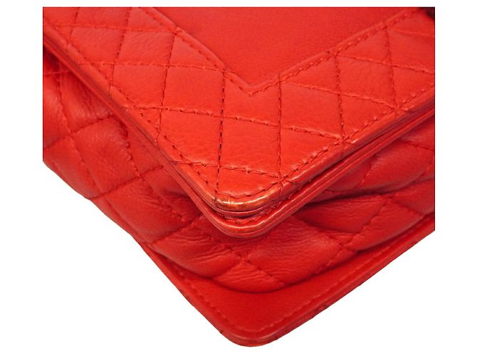 Borsa a Tracolla Chanel Boy Chain Rosso - vista 6