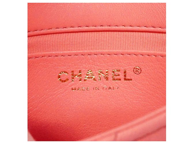 Borsa a tracolla Chanel Matelassé con catena in pelle d'agnello rosa - vista 5
