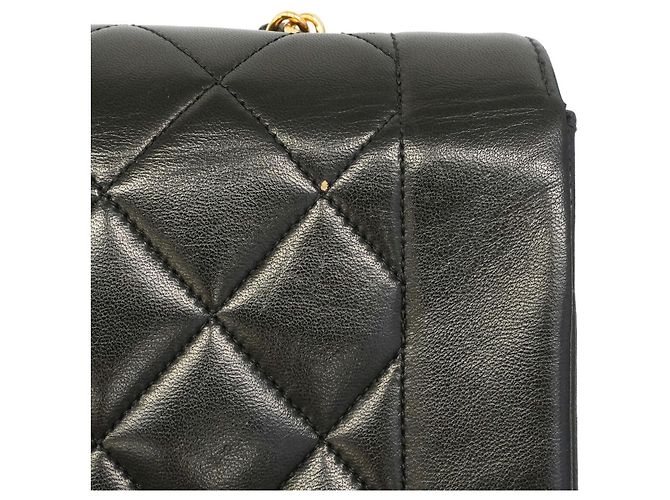 Borsa a tracolla Chanel Diana Chain Nero - vista 10