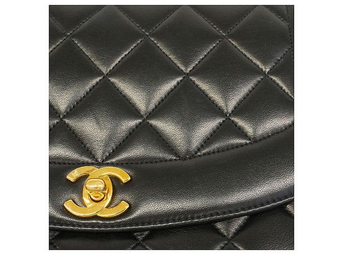 Borsa a tracolla Chanel Diana Chain Nero - vista 11