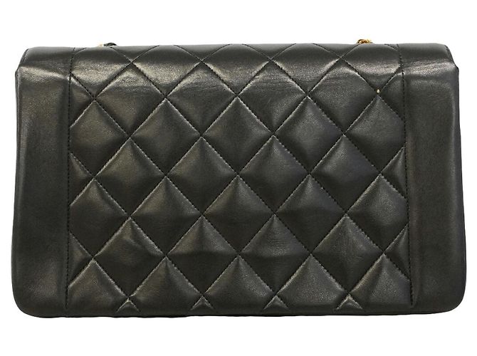Borsa a tracolla Chanel Diana Chain Nero - vista 12