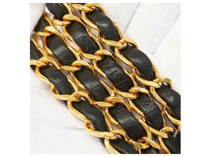 Borsa a tracolla Chanel Diana Chain Nero - vista 7