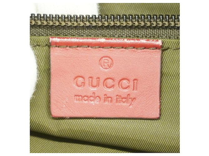 Borsa a Tracolla Gucci GG Canvas 145857 Beige Bordò - vista 5