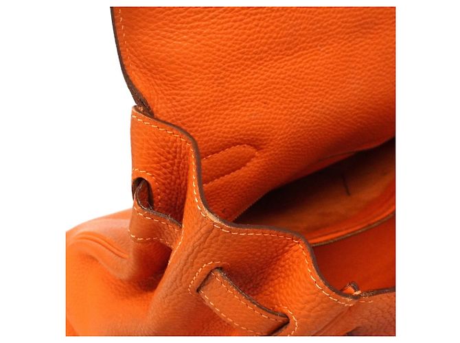 Hermès Borsa Hermes Kelly 35 in pelle Togo Arancione - vista 9