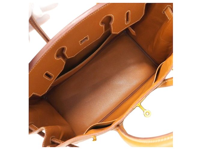 Hermès Sac à main Hermes Birkin 35 Doré - vue 4