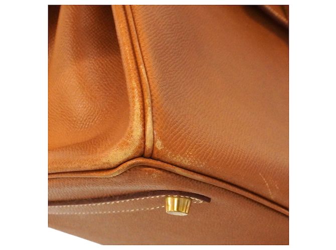 Hermès Sac à main Hermes Birkin 35 Doré - vue 6