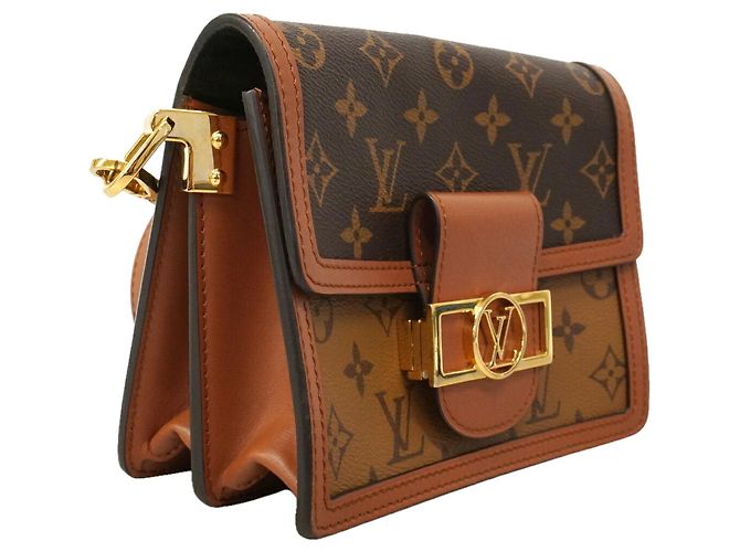 Borsa a tracolla MINI Dauphine Monogram Reverse Louis Vuitton Marrone - vista 2