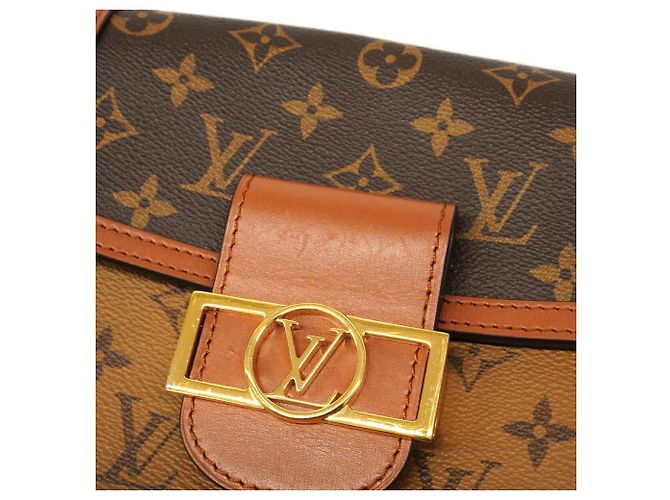 Borsa a tracolla MINI Dauphine Monogram Reverse Louis Vuitton Marrone - vista 7
