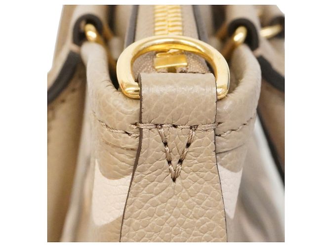 Louis Vuitton Monogram Empreinte Trianon PM Handbag Beige - view 6