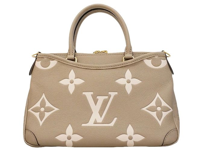 Louis Vuitton Monogram Empreinte Trianon PM Handbag Beige - view 8