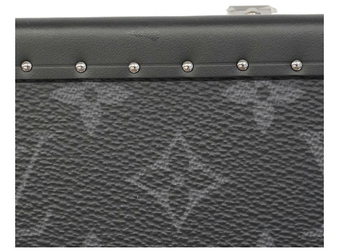 Borsa a tracolla Louis Vuitton Monogram Eclipse Nero - vista 10